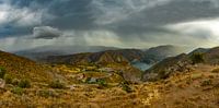 Slecht weer boven de Sierra Nevada, Spanje