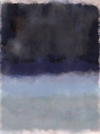 Abstract minimalist color field inspired by Rothko by Dina Dankers