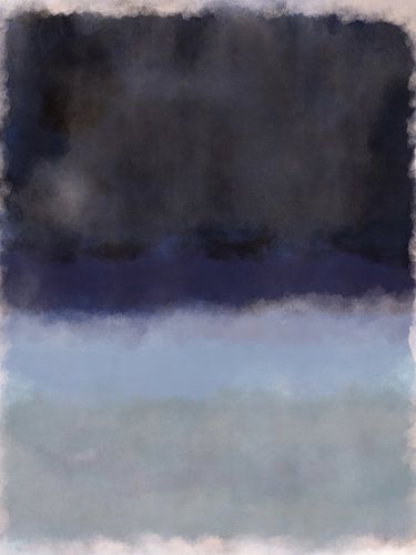 Abstract minimalistisch kleurenveld geïnspireerd door Rothko