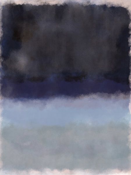 Abstraktes minimalistisches Farbfeld, inspiriert von Rothko von Dina Dankers