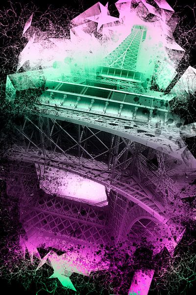 La Tour Eiffel à Paris en tant que Digital Arts par BerbadenDigitalArt