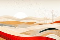 Minimalistische kunst WINTERLAND II van Melanie Viola thumbnail
