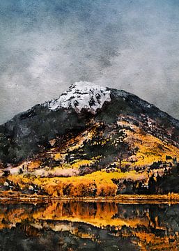Aspen, Aspen, Verenigde Staten landschap schilderij #watercolor