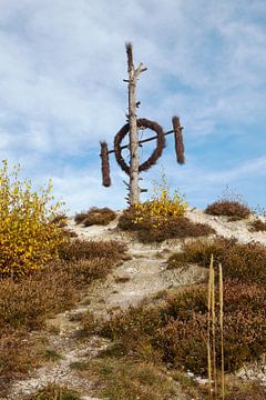 De zoektocht op een rotswand ten westen van Questenberg.