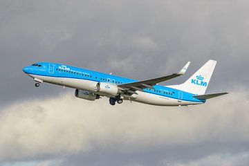 KLM Boeing 737-800 die de naam Patrijs draagt.