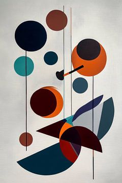 Abstracte geometrische compositie van Poster Art Shop