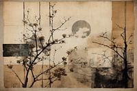 Collage Wabi-sabi in Erdtönen