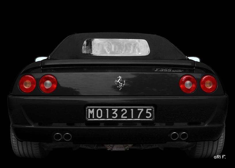 Ferrari F355 Spider rear view by aRi F. Huber