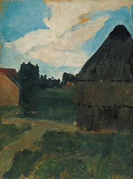 Paula Modersohn-Becker-hooiberg in het avondlicht