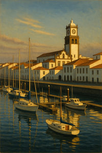 Ponta Delgada Serenity - Licht über der azoreanischen Marina