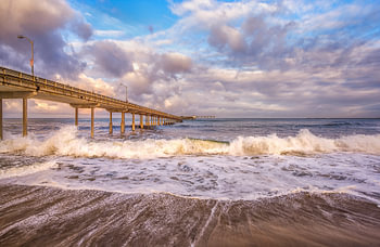 Ein Ausbruch von Energie - Ocean Beach Pier