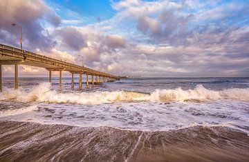 A Burst Of Energy - Ocean Beach Pier by Joseph S Giacalone Photography