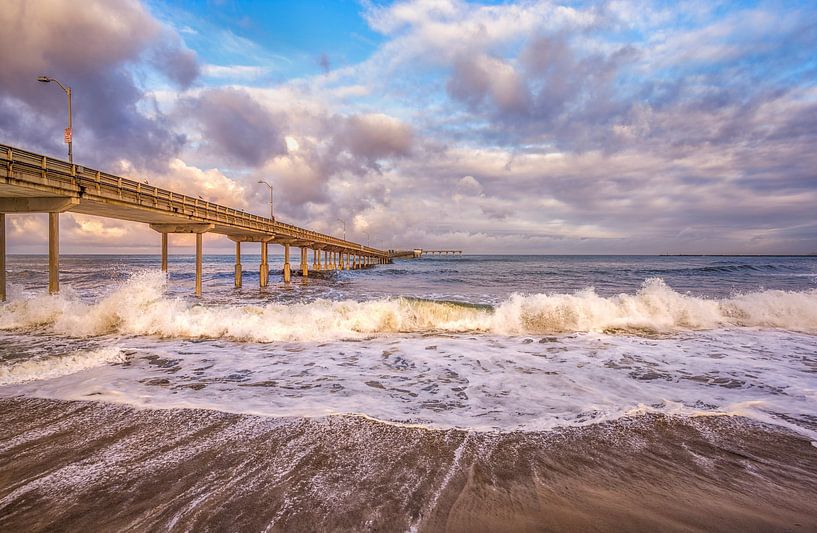 A Burst Of Energy - Ocean Beach Pier by Joseph S Giacalone Photography