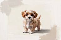 Cute realistic puppy view by Art & Soul Creations thumbnail