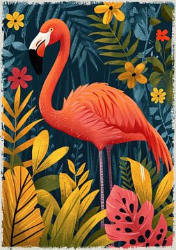 Flamant rose sur Niklas Maximilian