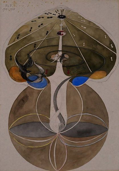 Hilma af Klint - Der Baum der Erkenntnis Nr. 2 B von Vivanne