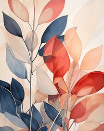 Botanical Contrast - Abstrakte Natur in harmonischen Farbtönen