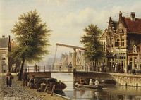 Daily Activities Along a Dutch Canal