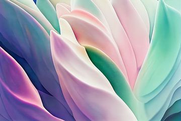 Achtergrond met kleurrijk pastel bloemenpatroon van Animaflora PicsStock