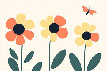 Kleurrijke bloemenweide