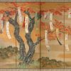 Bloeiende kersen en herfstesdoorns met gedichten, Tosa Mitsuoki