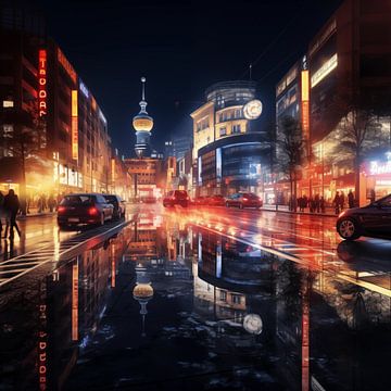 Berlin at night by The Xclusive Art