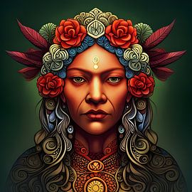 Maori Woman, New Zealand Art