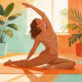 Frauen-Yoga von Muhammad Ardian