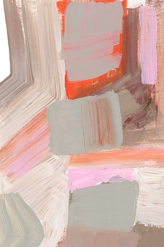 Pink Orange Grey Blocks