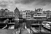 Le port de Gorinchem I en noir et blanc par Danny den Breejen Aperçu