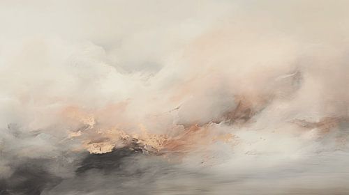 Abstrakte Malerei in Pastellfarben