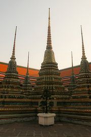 Second stupa group at Phra Chedi Rai in Wat Pho temple in Bangkok by kall3bu