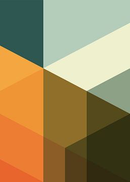 colourful modern composition by Marcel de Waal