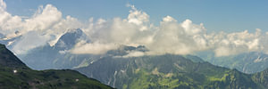 Panorama vom Zeigersattel zur Höfats