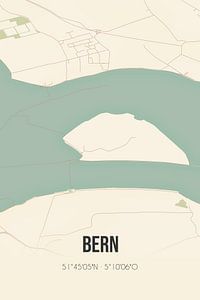 Alte Karte von Bern (Gelderland) von Rezona
