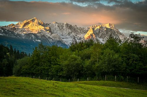 Erster Schnee im Wettersteingebirge