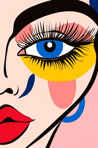 Futuristisch make-up portret
