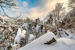 Winter in Saxon Switzerland sur Michael Valjak