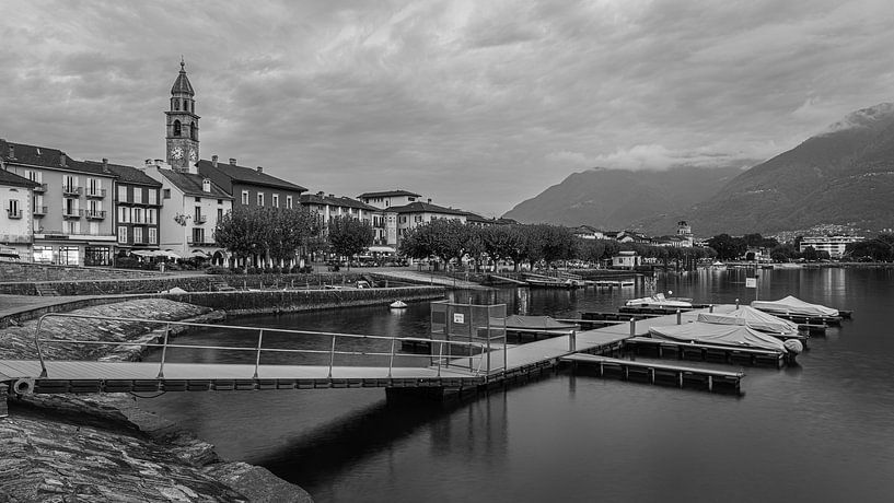 Ascona in Zwart-Wit, Zwitserland van Henk Meijer Photography