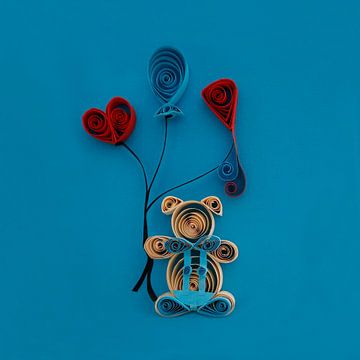 Beertje blauw van Jeanne van Muijen
