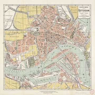 Map of Rotterdam / drawn by J.J. Claus