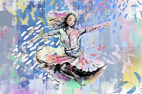 Digital artwork - ballet danseres