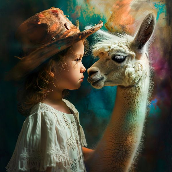 Me and my alpaca by Harry Hadders Design