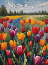 Tulips from Amsterdam by Jolique Arte