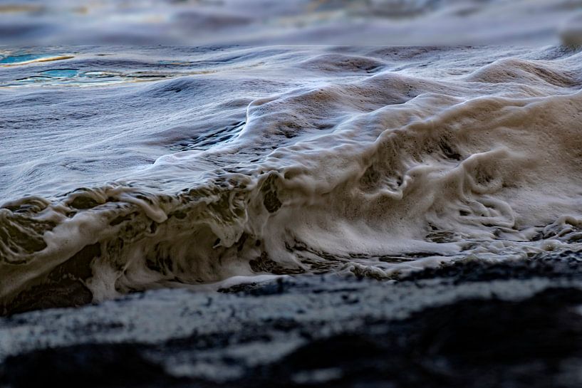Surf along the coast of Breskens. by Cees van Gastel
