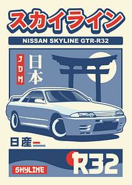 Nissan Skyline GTR R32 by Kaminarirace