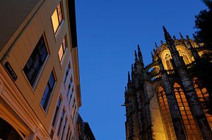 Achter de Dom en Domkerk in Utrecht