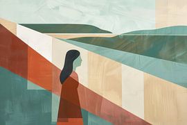 Frau Abstrakt von Poster Art Shop