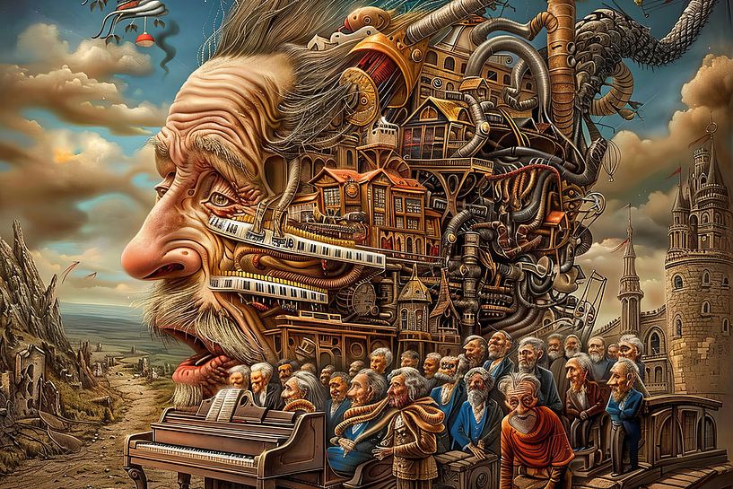 surrealist portrait by Egon Zitter