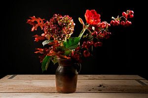 Boeket met rode bloemen